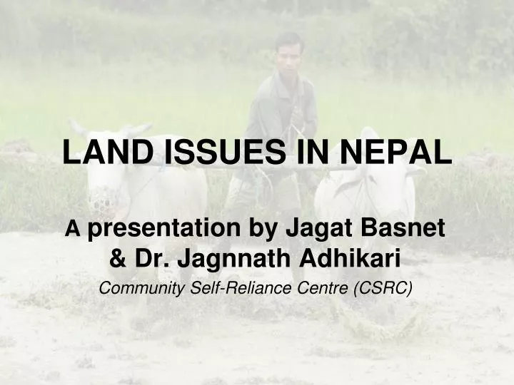 land issues in nepal