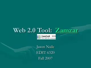 Web 2.0 Tool: Zamzar