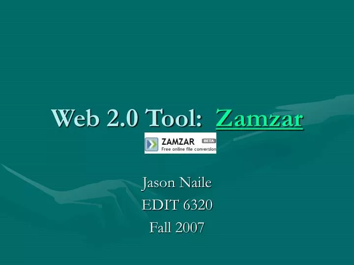 web 2 0 tool zamzar
