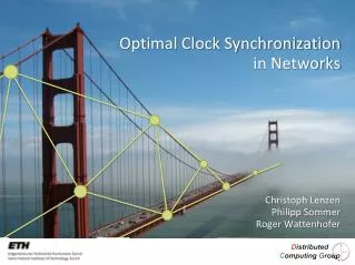 Optimal Clock Synchronization in Networks
