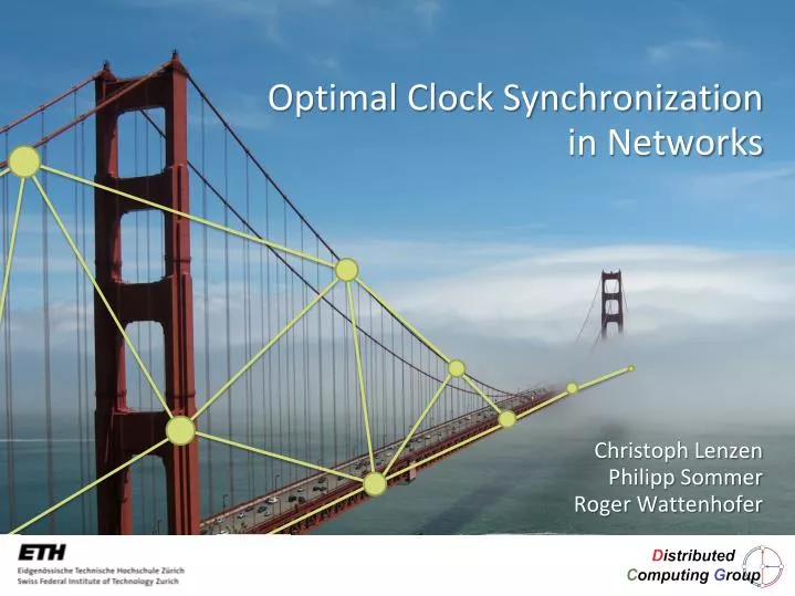 optimal clock synchronization in networks