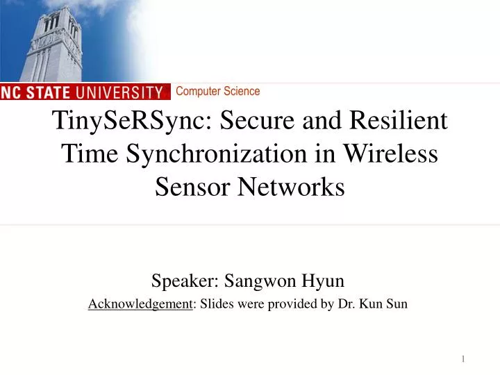 tinysersync secure and resilient time synchronization in wireless sensor networks