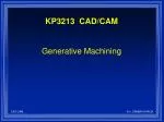 Generative Machining - slide 1