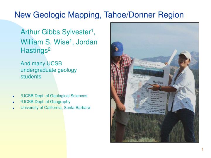 new geologic mapping tahoe donner region