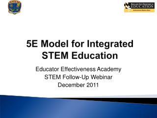 5E Model for Integrated STEM Education