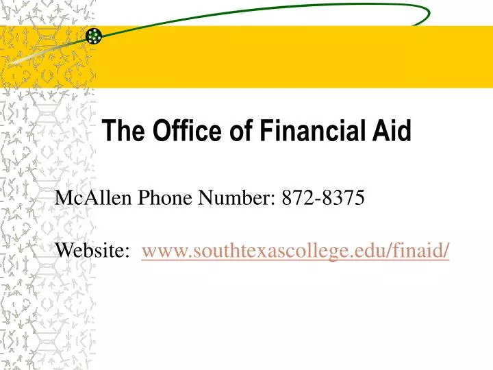 the office of financial aid