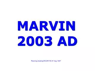 MARVIN 2003 AD