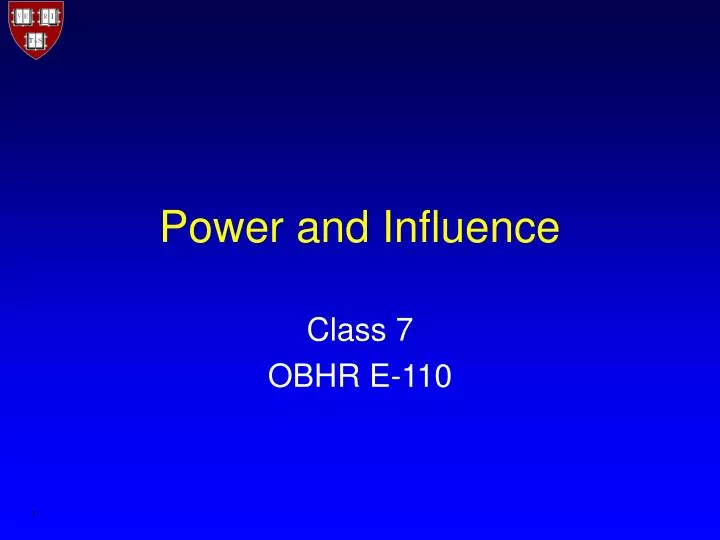 power and influence