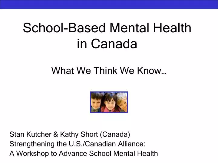 school based mental health in canada