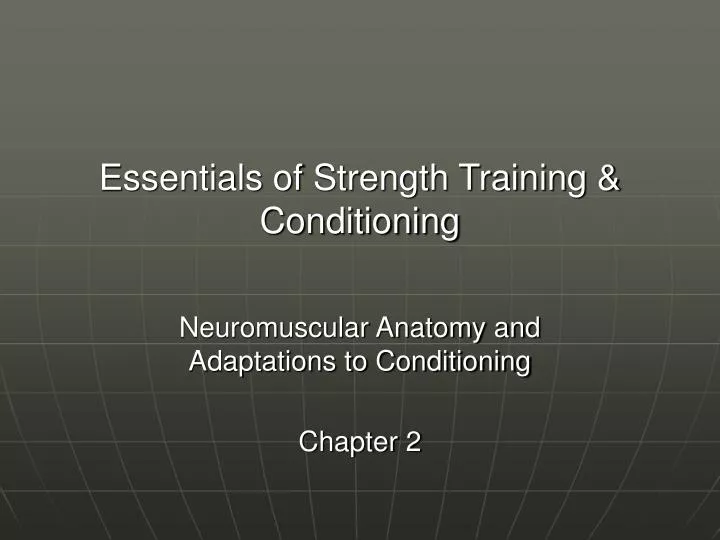 essentials of strength training conditioning