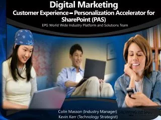 Digital Marketing Customer Experience – Personalization Accelerator for SharePoint (PAS)