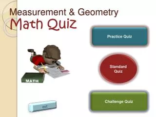 Measurement &amp; Geometry Math Quiz