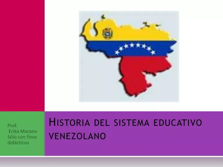 historia del sistema educativo venezolano