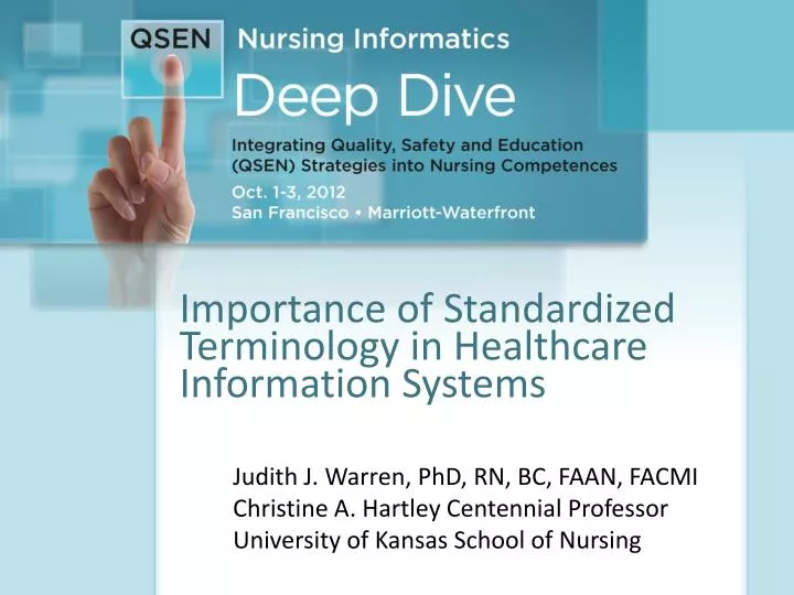 importance of standardized terminology in healthcare information systems