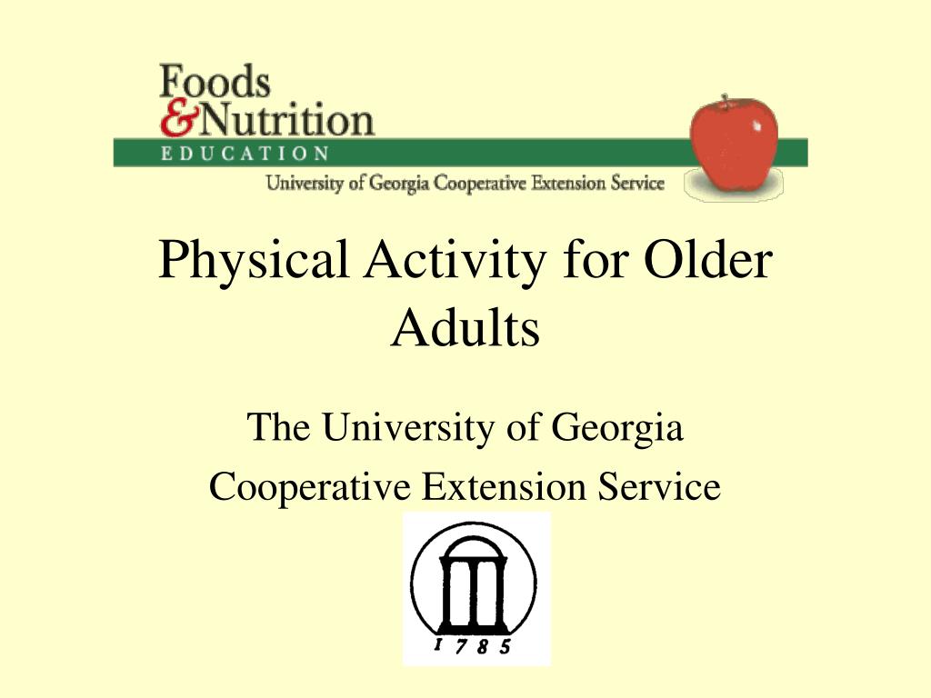 PPT - Physical Activity for Older Adults PowerPoint Presentation, free ...