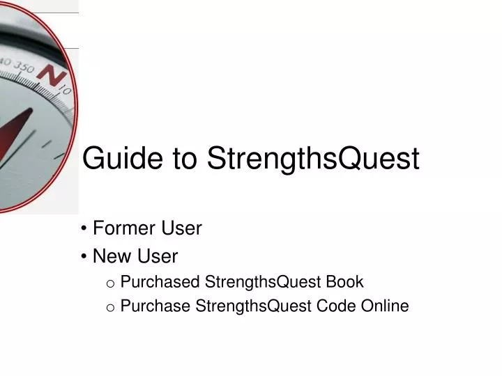 guide to strengthsquest