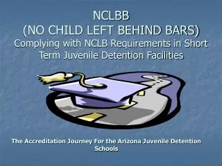 NCLBB (NO CHILD LEFT BEHIND BARS) Complying with NCLB Requirements in Short Term Juvenile Detention Facilities