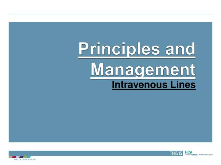 principles and management