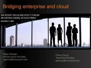 Bridging enterprise and cloud