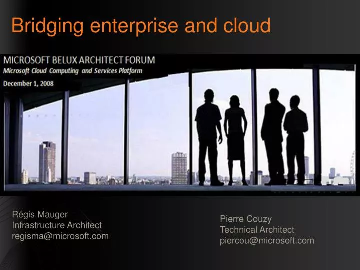 bridging enterprise and cloud