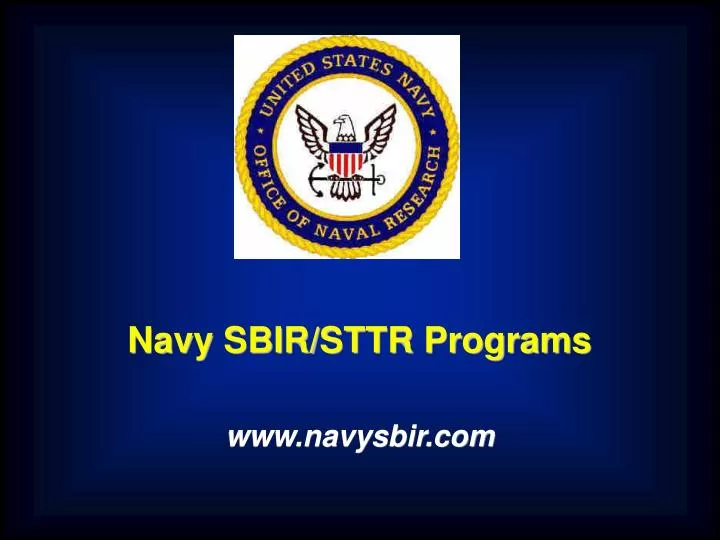 navy sbir sttr programs