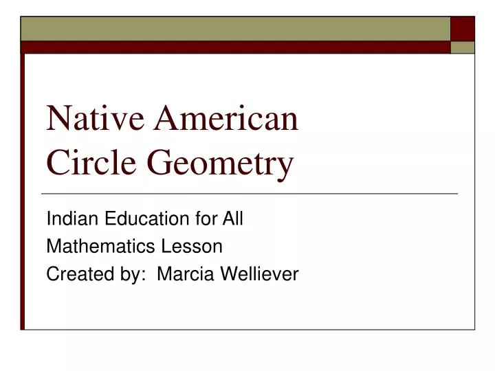 native american circle geometry