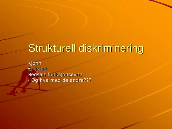 strukturell diskriminering