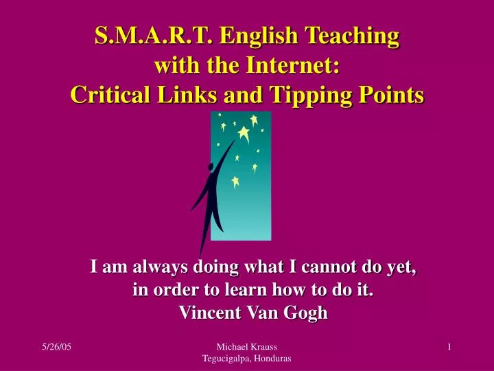 s m a r t english teaching with the internet critical links and tipping points