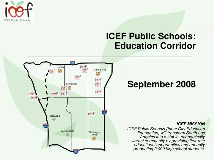 icef public schools education corridor september 2008