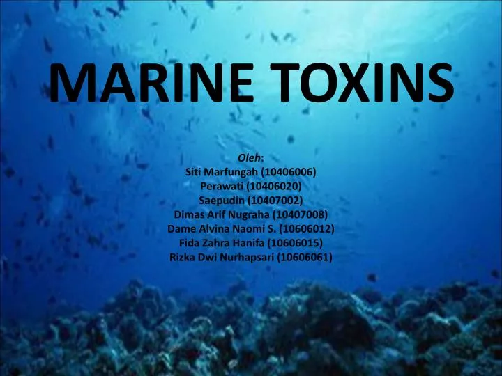 marine toxins