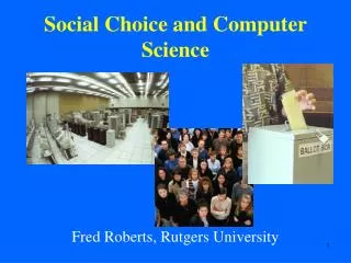 Social Choice and Computer Science