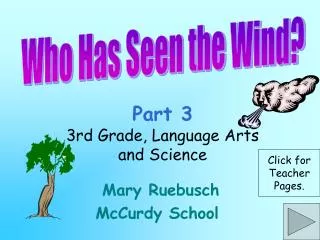 Part 3 3rd Grade, Language Arts and Science