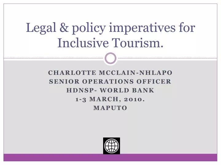 legal policy imperatives for inclusive tourism