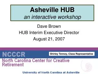 Asheville HUB an interactive workshop