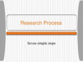 Research Process