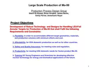 Project Objectives