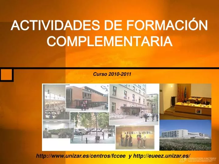 actividades de formaci n complementaria