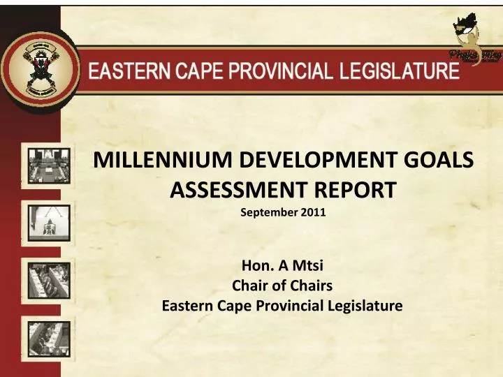 millennium development goals assessment report september 2011