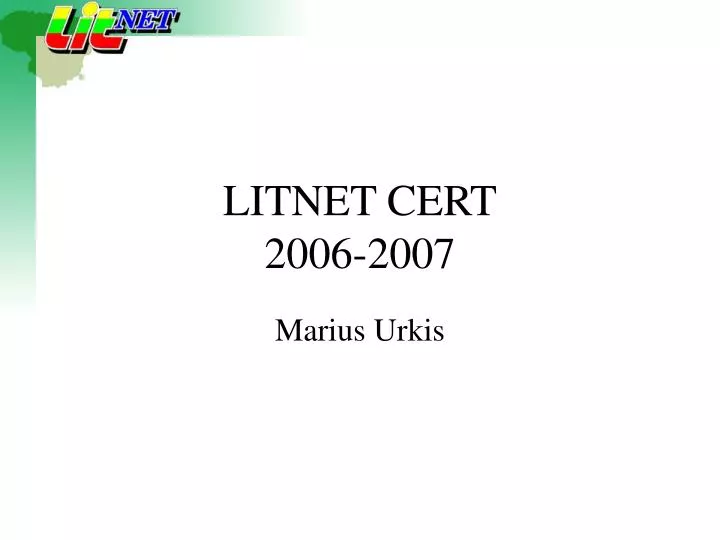 litnet cert 2006 2007