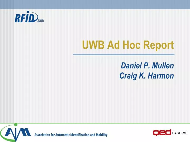 uwb ad hoc report