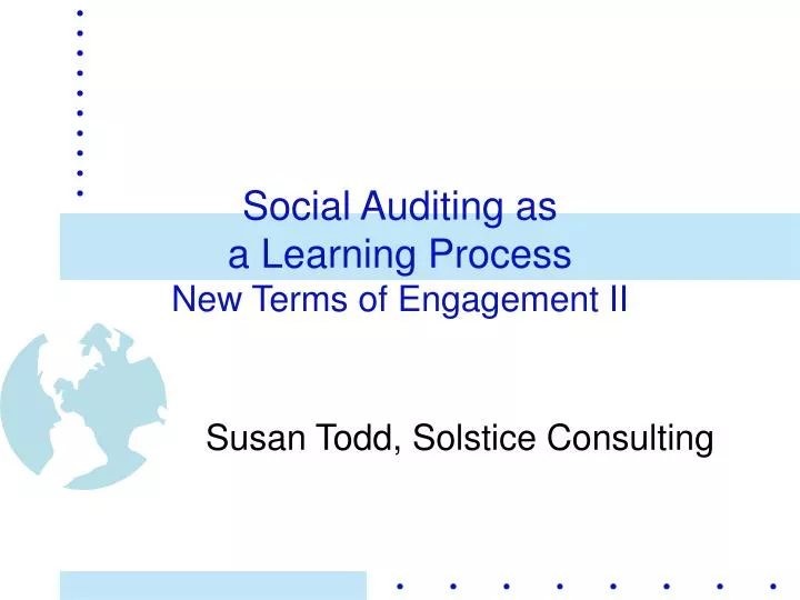 social auditing as a learning process new terms of engagement ii