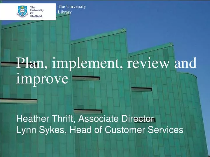 plan implement review and improve