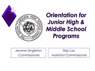 Orientation for Junior High &amp; Middle School Programs