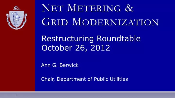 net metering grid modernization
