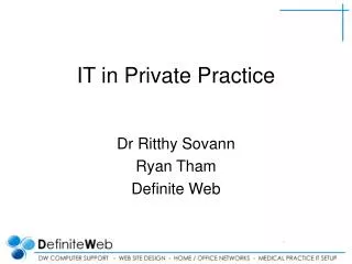 IT in Private Practice