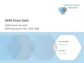 sepa direct debit