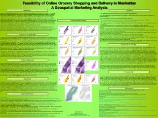 Feasibility of Online Grocery Shopping and Delivery in Manhattan A Geospatial Marketing Analysis