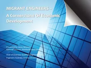 MIGRANT ENGINEERS – A Cornerstone Of Economic Development