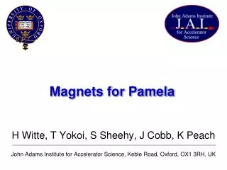 Magnets for Pamela