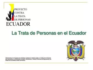 La Trata de Personas en el Ecuador